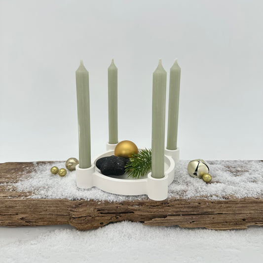 Advent Schale für Baumkerzen "Ach du schöne" | Happy Molds Edition