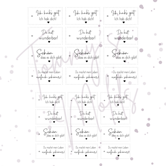 "Ich hab`s gut, ich hab dich" A5 Bogen