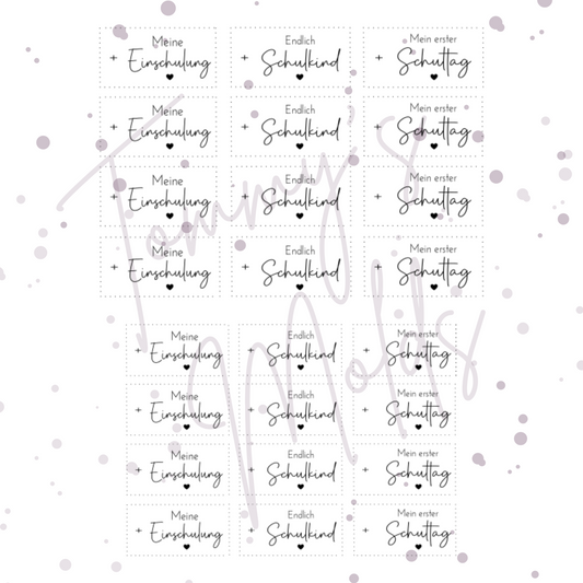 "Meine Einschulung" A5 Bogen