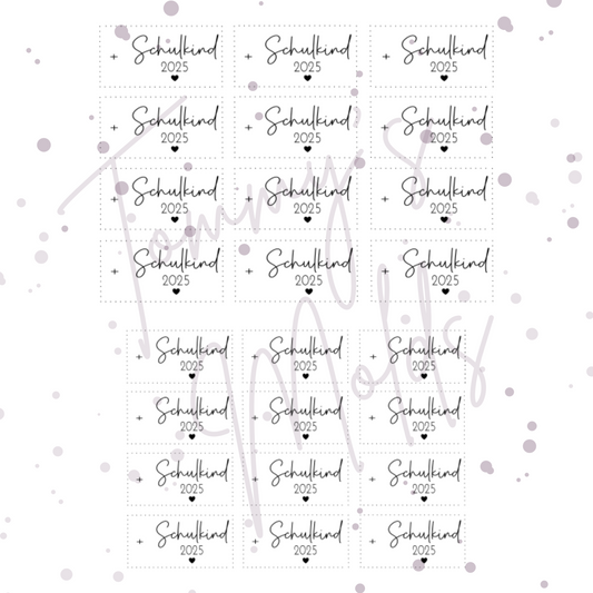 "Schulkind 2025" A5 Bogen
