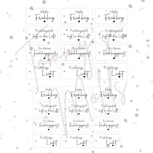 "Hallo Frühling" A5 Bogen