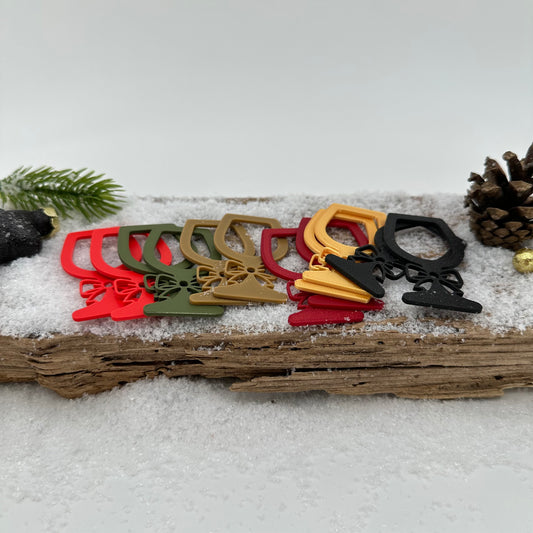 Aufsätze für Ballonlichthalter Glas "Schleife" mini 12 Stück | Variante 7 Mix