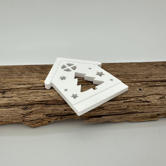 Haus mit Tanne Einschieber kurz