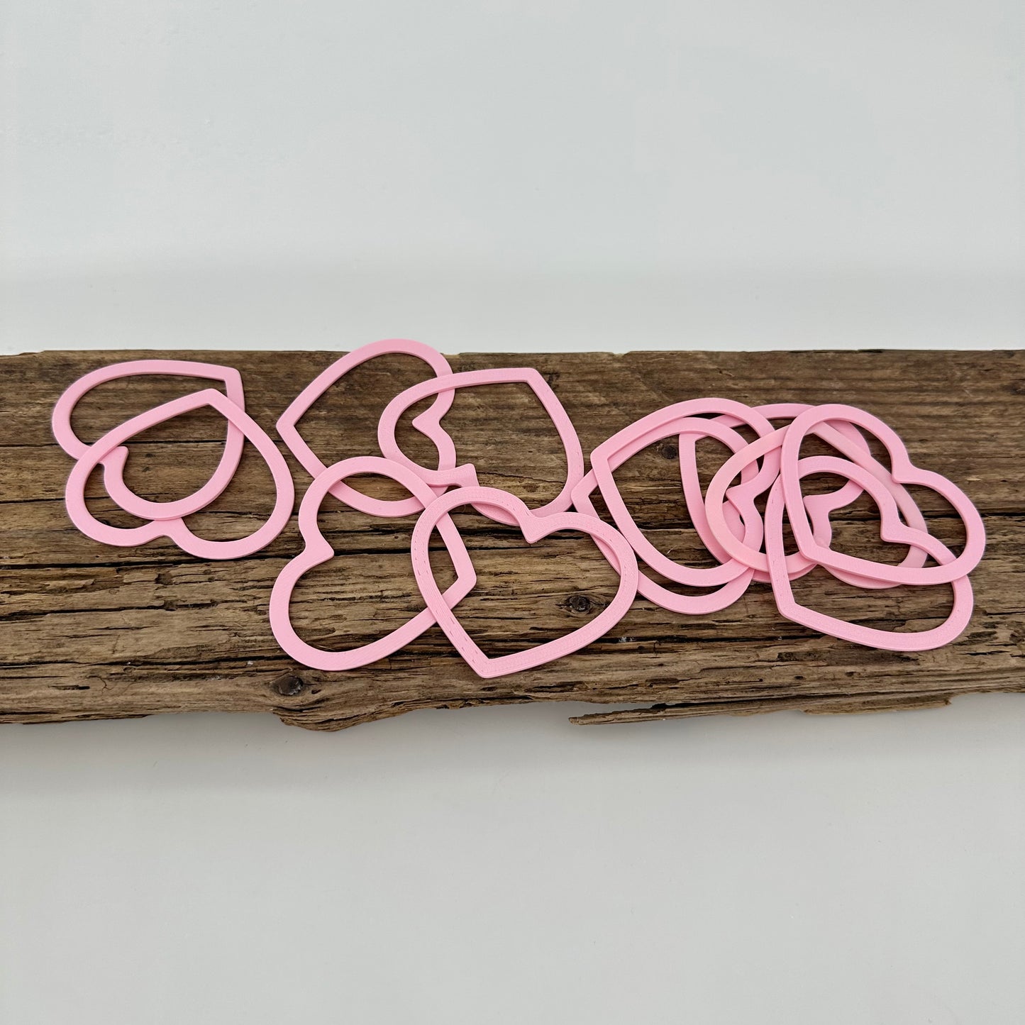 Aufsätze für Herz | 12 Stück in rosa