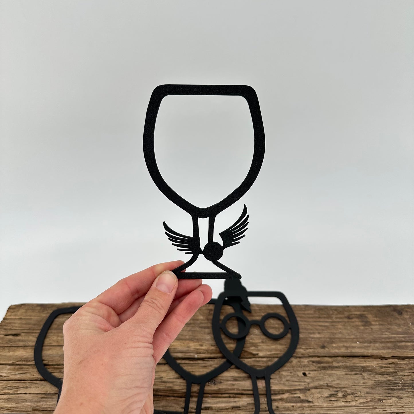 Aufsätze für Glas 10 Stück | Variante 12 schwarz