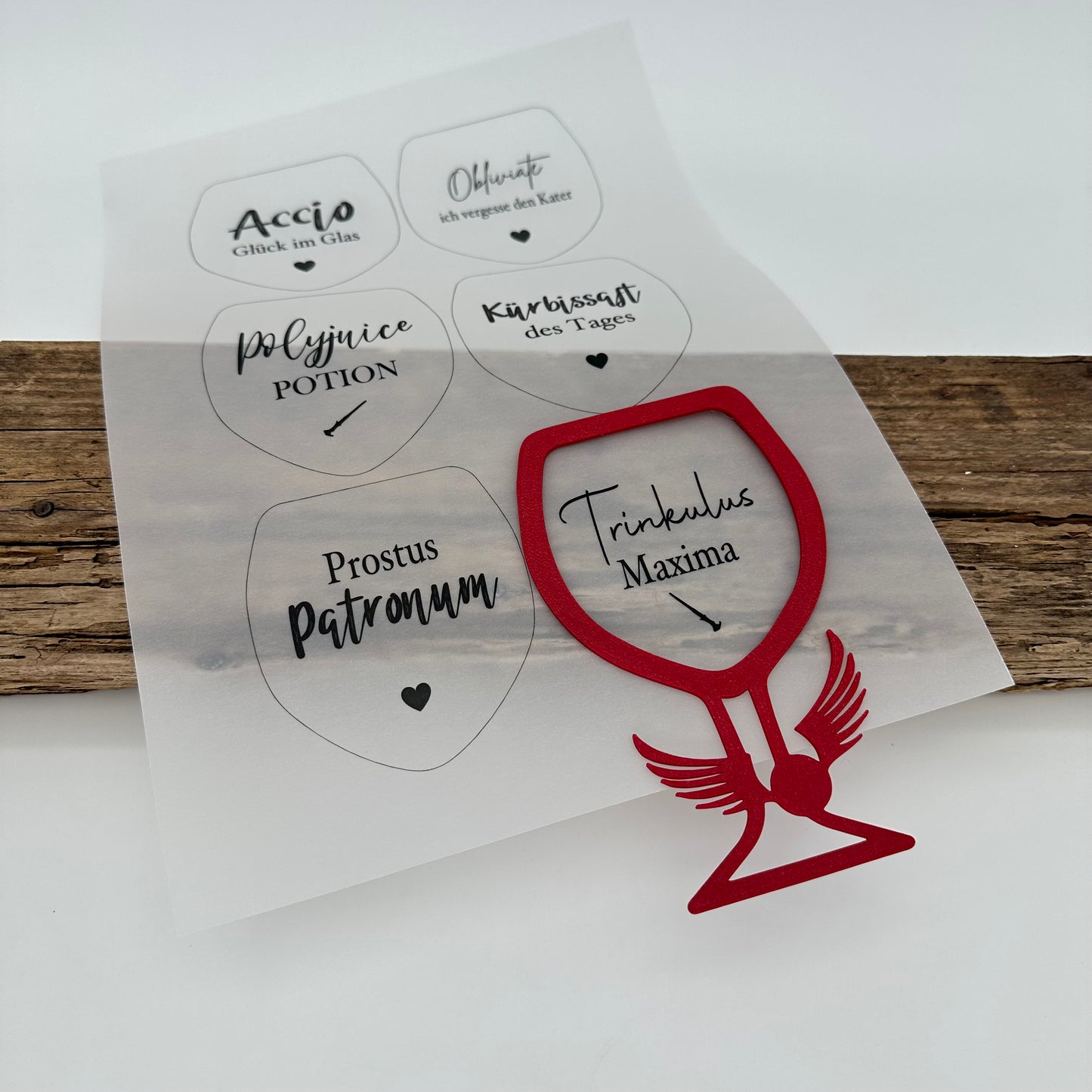 Aufsätze für Glas 10 Stück | Variante 12 schwarz