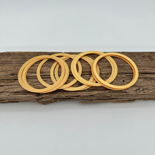 Aufsätze für Weihnachtskugel | 10 Stück in gold