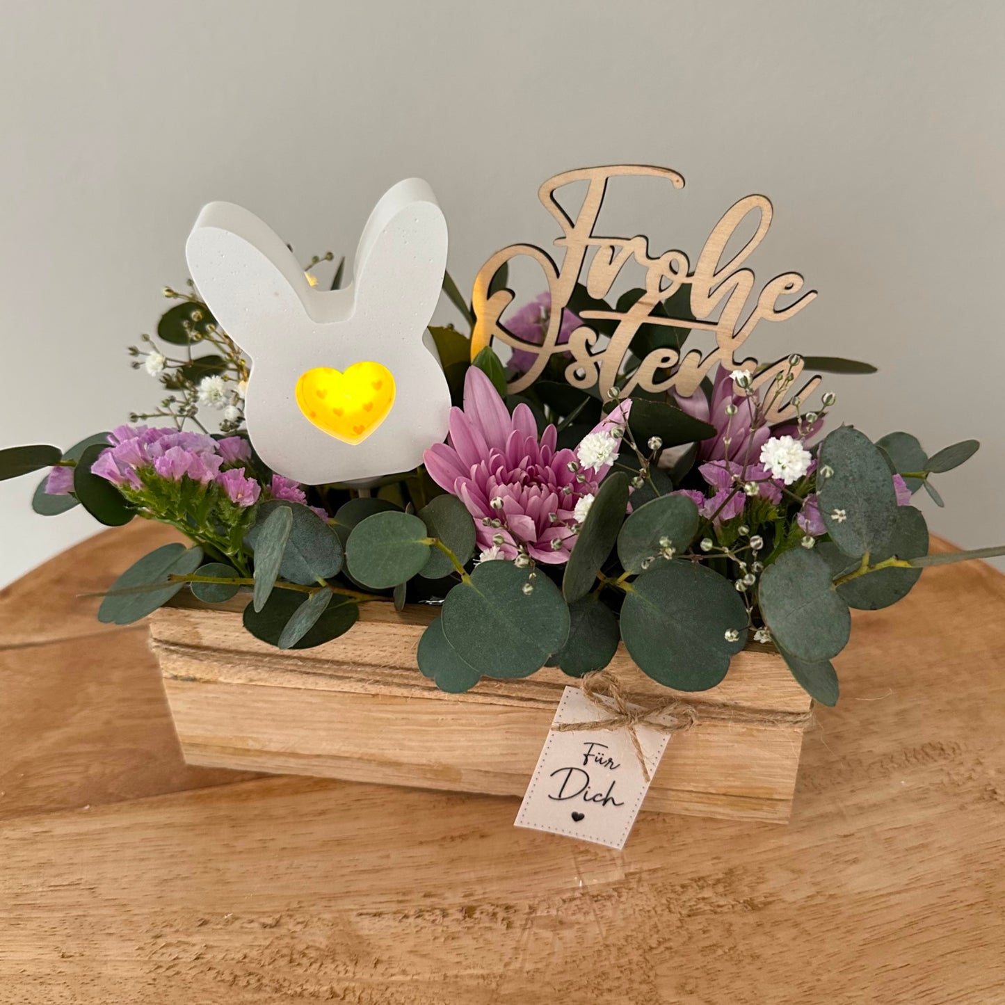 Holzstecker "Frohe Ostern“ 3Stk.