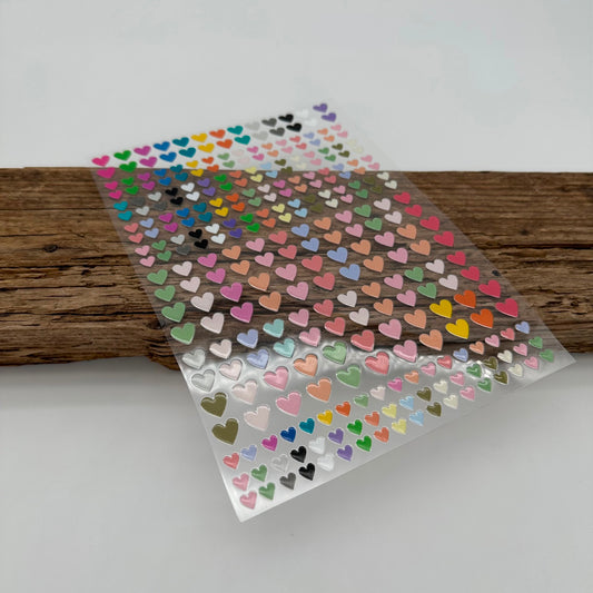 Bunte Herzen A5 Bogen