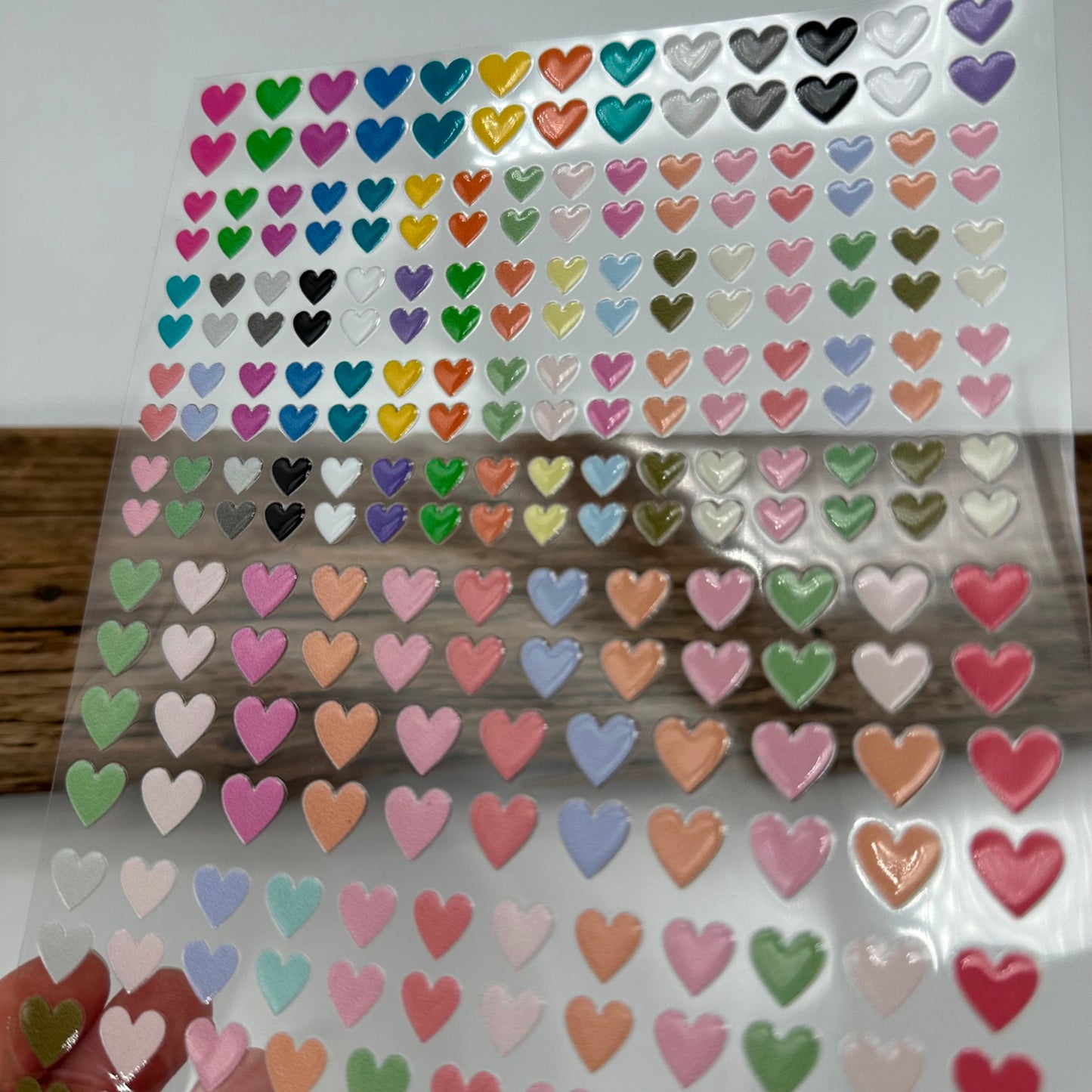 Bunte Herzen A5 Bogen