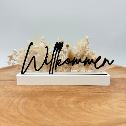 "Willkommen" Einschieber