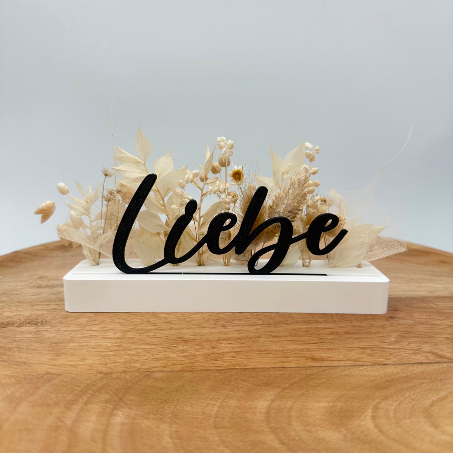 Halter lang mit Öffnung für 3D Einschieber und Trockenblumen