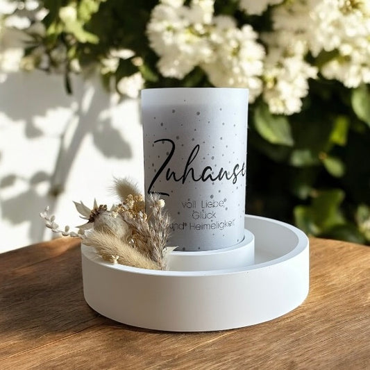 Schale 18,5cm Durchmesser + Stabkerzenhalter