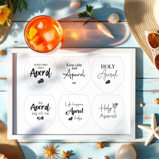 Einleger für Glas transparent "GOOD VIBES" A4 Bogen