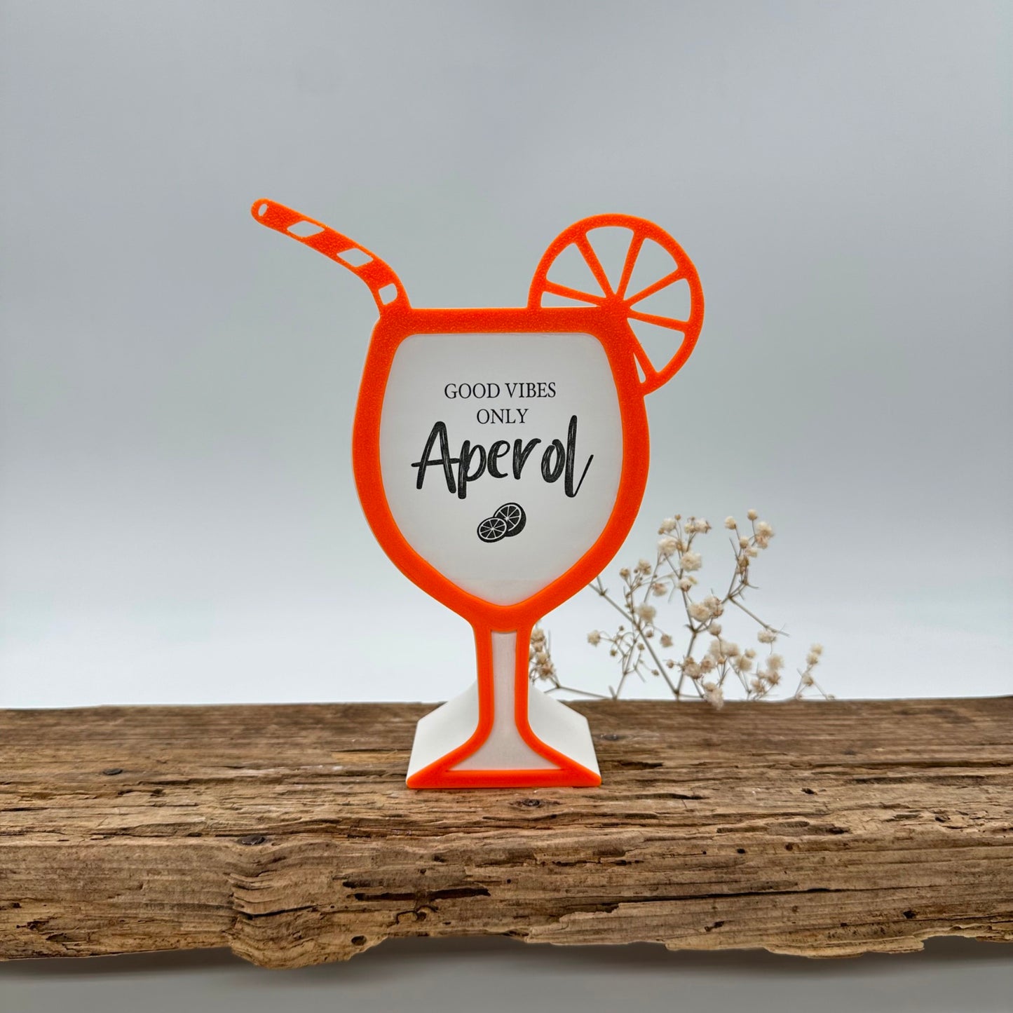 Einleger für Glas transparent "GOOD VIBES" A4 Bogen