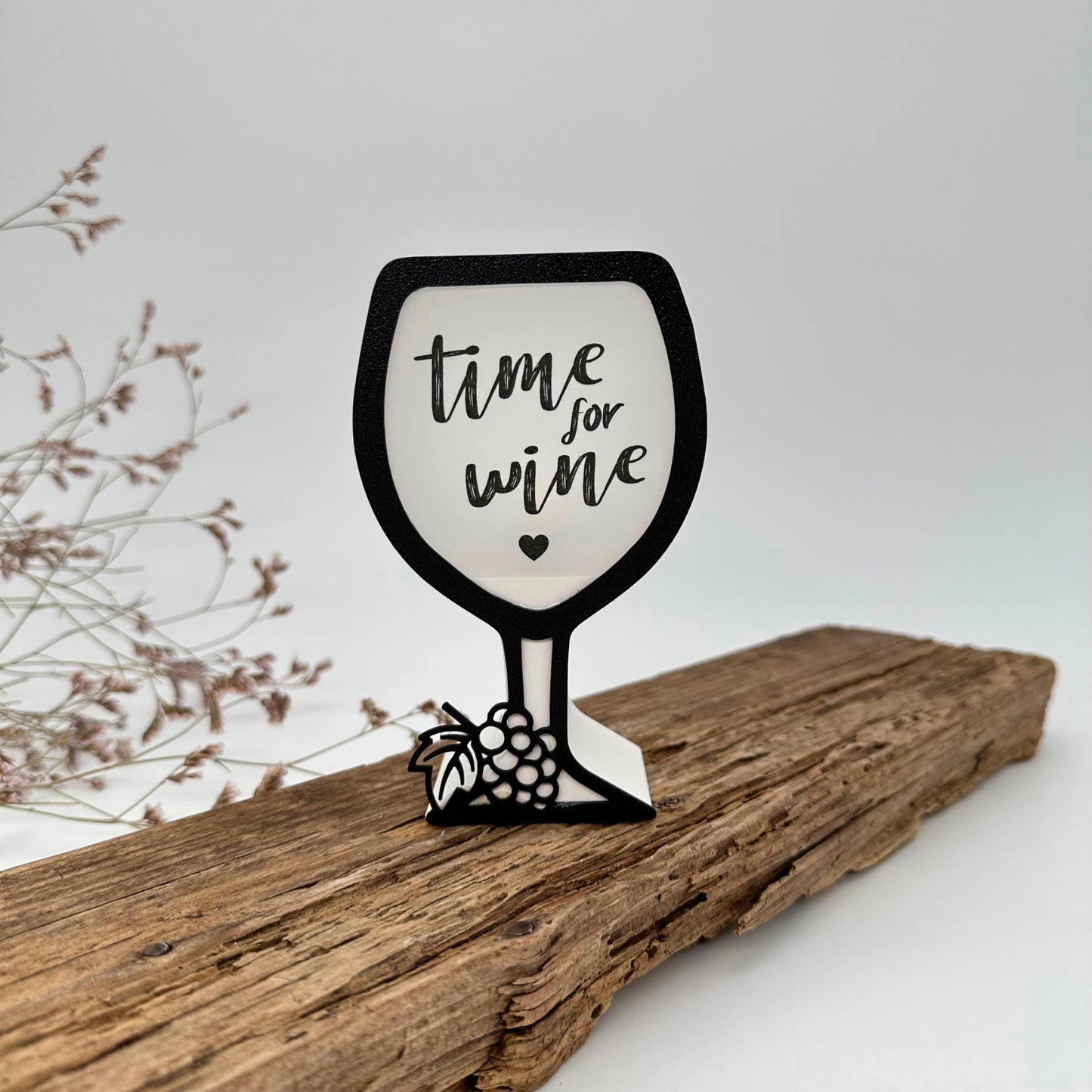 Einleger für Glas transparent "Wine not?" A4 Bogen