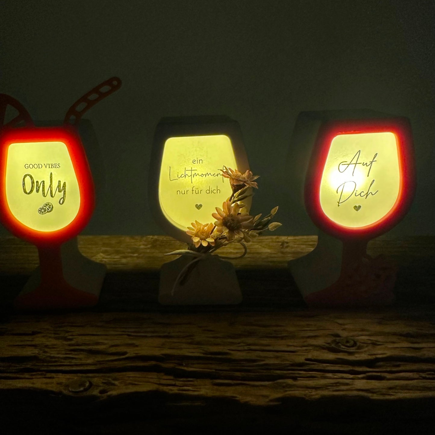 Glas für Ballonlichter + Set