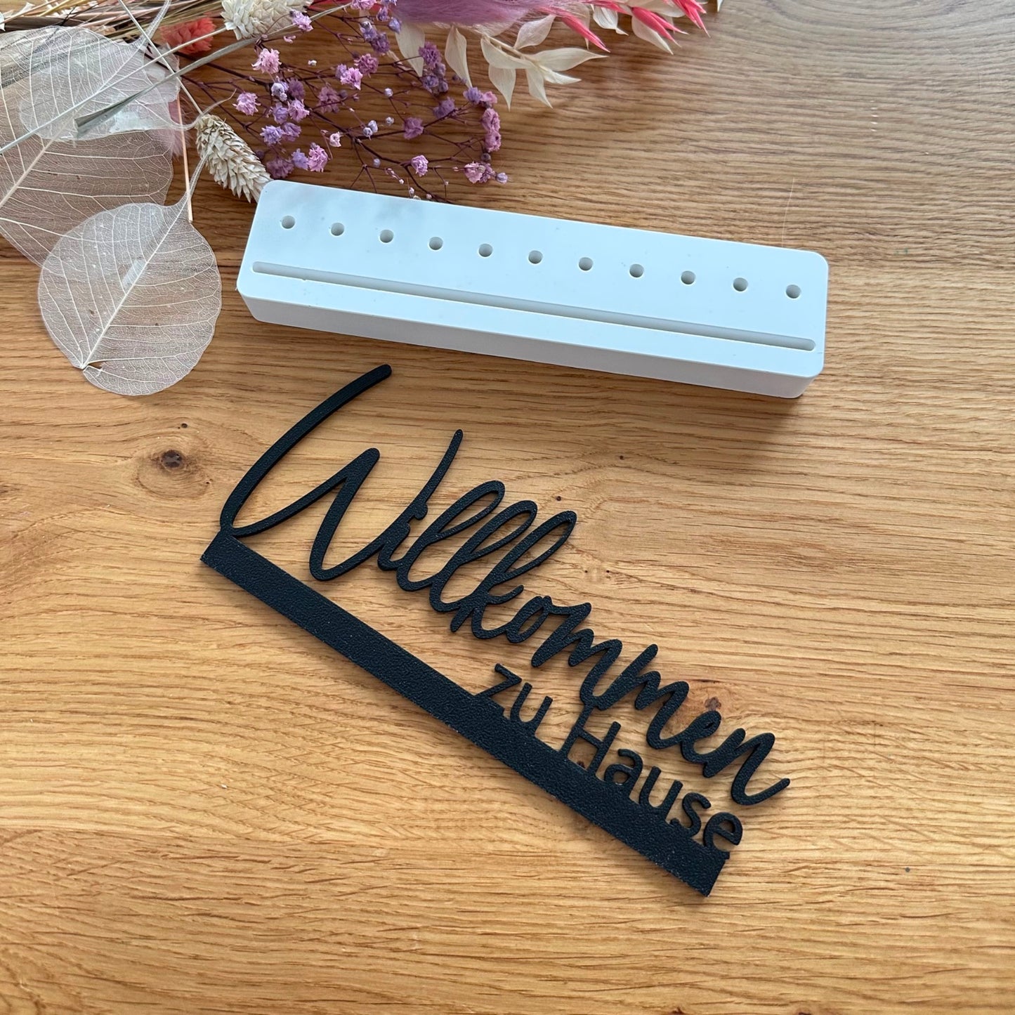 Vorlage "Willkommen zu Hause" Einschieber | Tommy's Molds Design