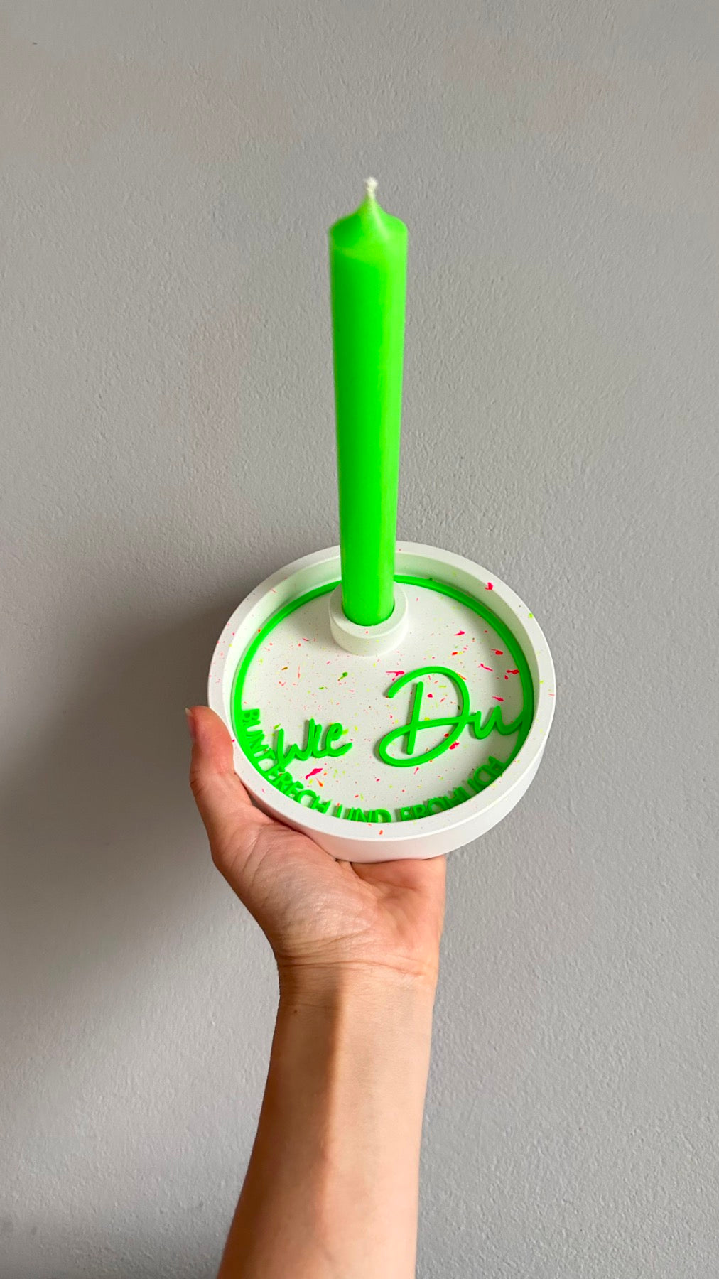 Neon Stabkerze 4 vers. Farben