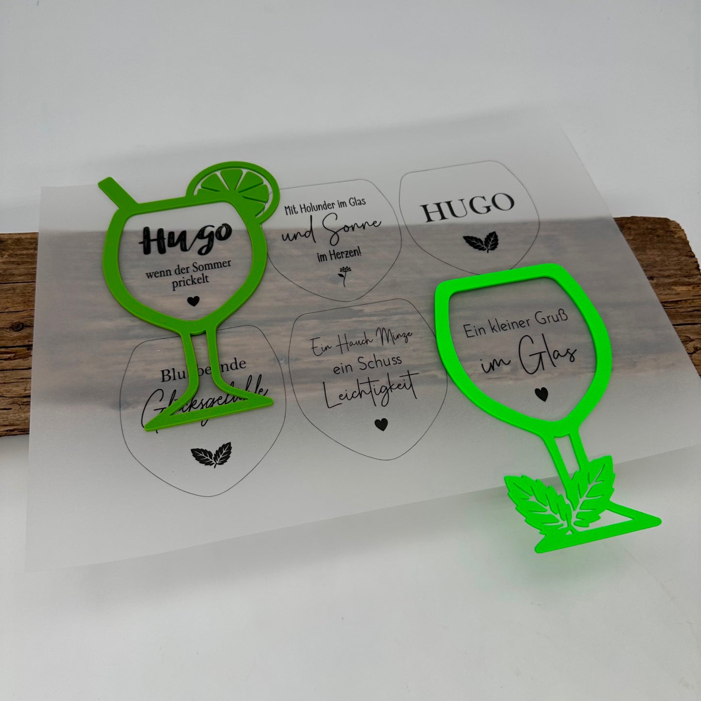 Aufsätze für Glas 10 Stück | Variante 8