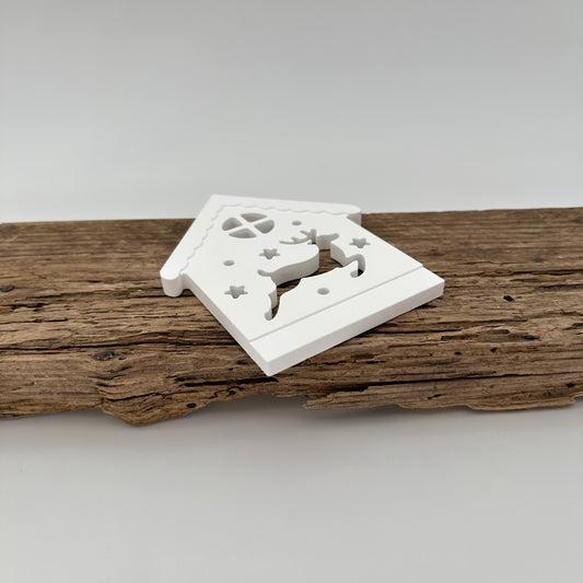 Haus mit Hirsch Einschieber kurz