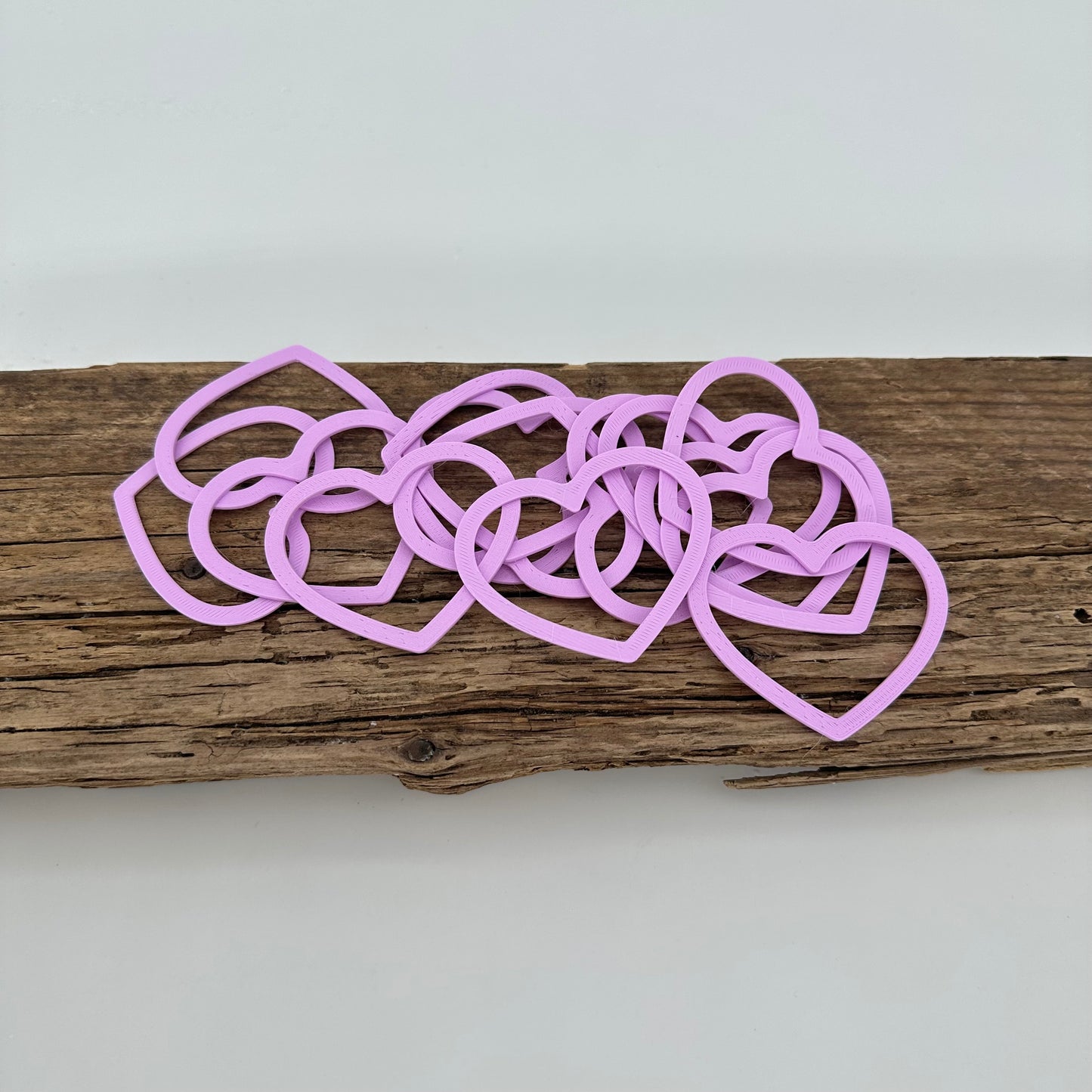 Aufsätze für Herz Ballonlichthalter | 12 Stück flieder
