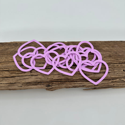 Aufsätze für Herz Ballonlichthalter | 12 Stück flieder