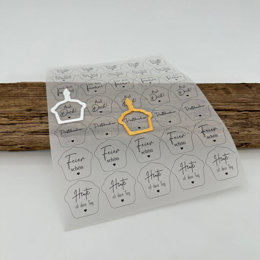 Einleger für Pustekuchen Ballonlichthalter "Puste-KUCHEN"