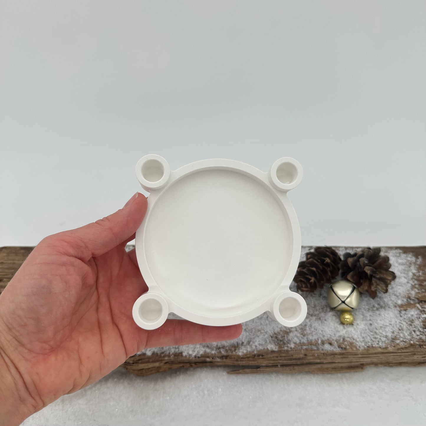 Advent Schale für Baumkerzen "Ach du schöne" | Happy Molds Edition