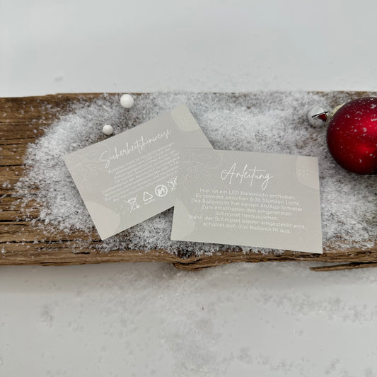 Sicherheitshinweise für Ballonlichter 100 Stk.