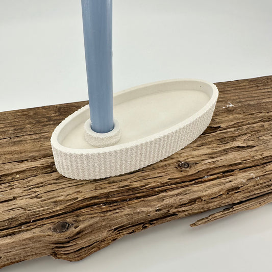 Schale Oval für Baumkerzen mit Struktur | Happy Molds Edition