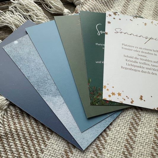 Karte Sonnenfänger Mix - 12 Stück