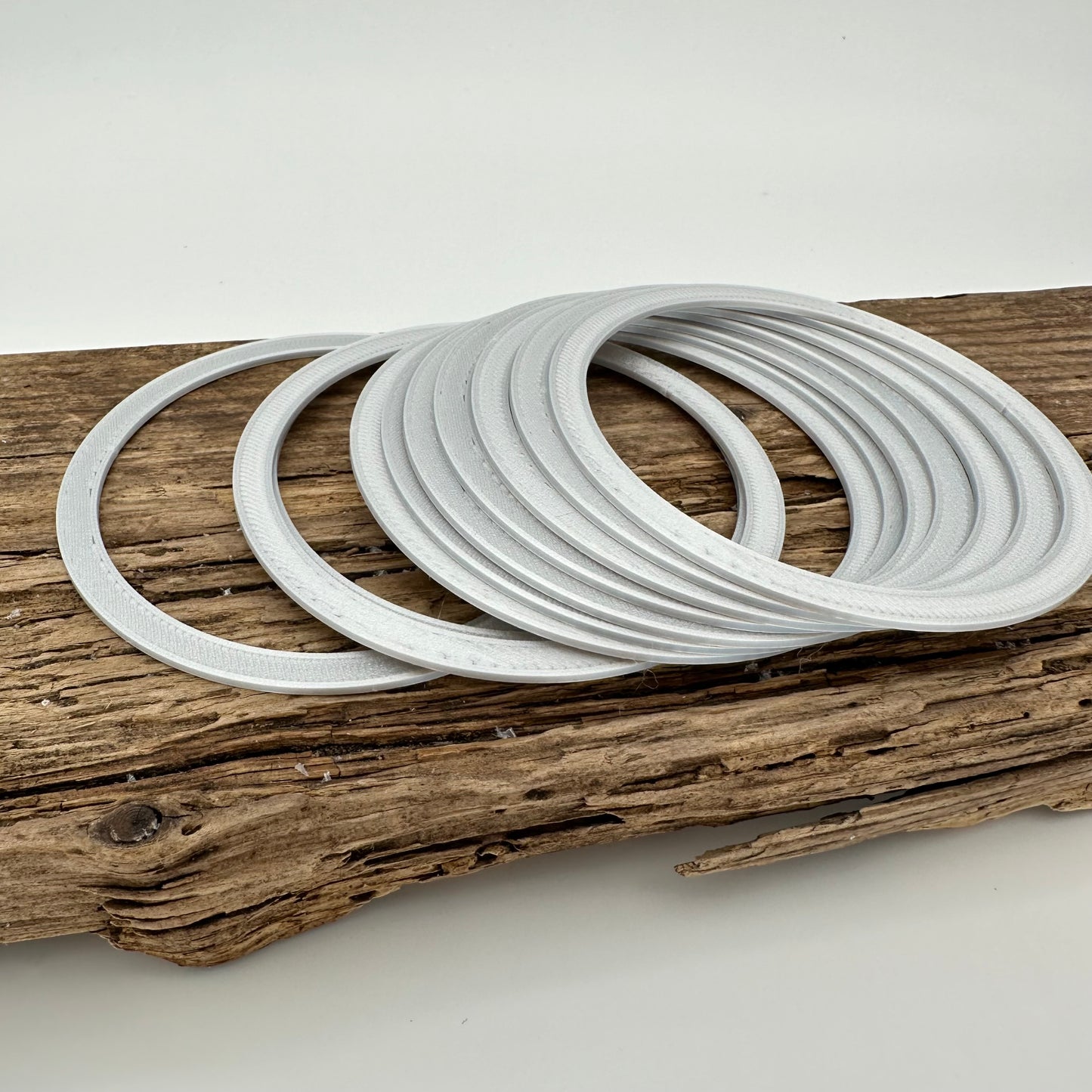 Aufsätze für Weihnachtskugel | 10 Stück in silber