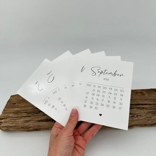 Kalender 2026 im A6 Format