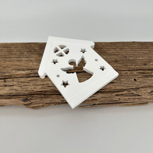 Haus mit Engel Einschieber kurz