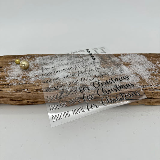 Driving Home for Christmas Klötzchenedition schwarz