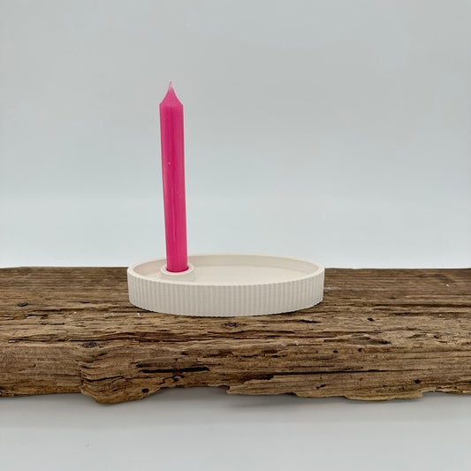 Schale Oval für Baumkerzen mit Rillen | Happy Molds Edition