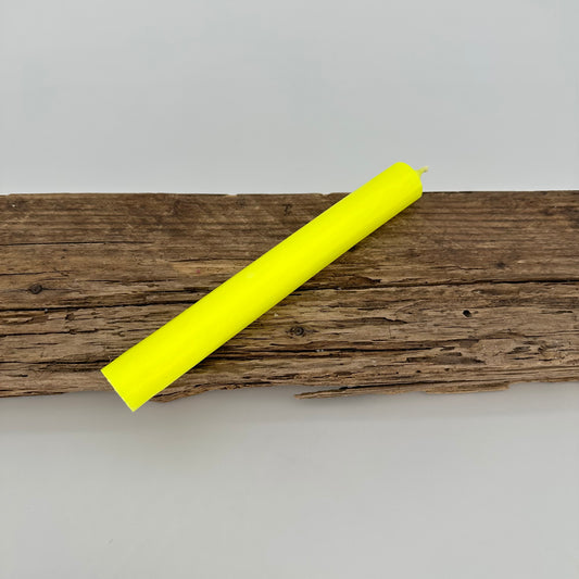 Stabkerze in neon gelb