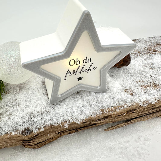 Aufsätze für Stern | 10 Stück in silber