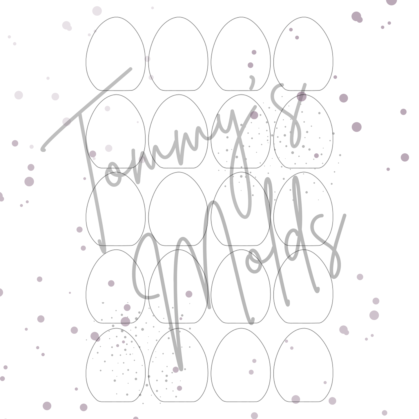 Einleger für Ei Ballonlichthalter blanko A4 Bogen