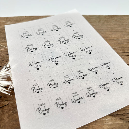 "Hallo kleines Wunder" Edition A5 Bogen