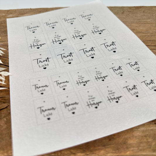 "Trauer" Edition A5 Bogen