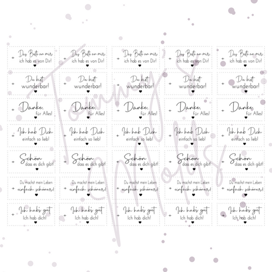 "Das Beste an mir, ich hab es von Dir!" A5 Bogen