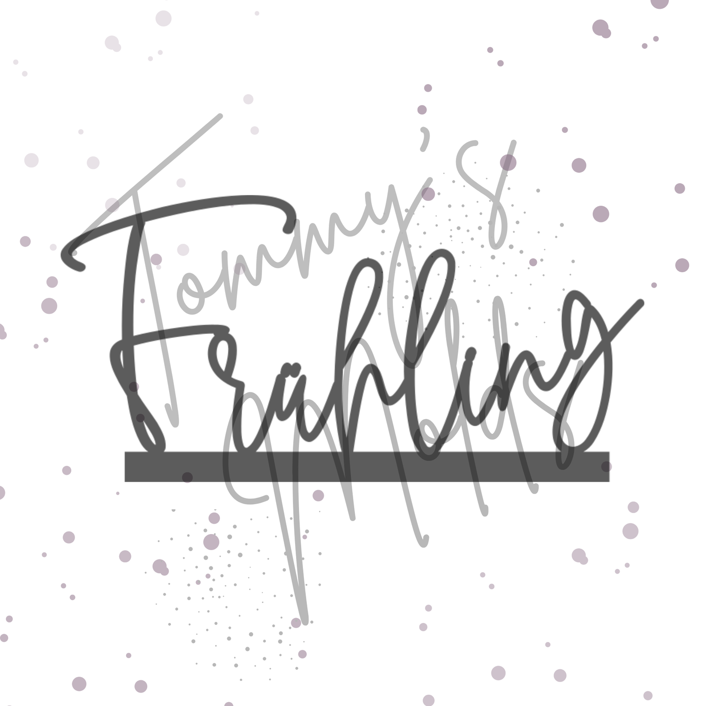 Vorlage 3D Druck Einschieber "Frühling" | Tommy's Molds Design