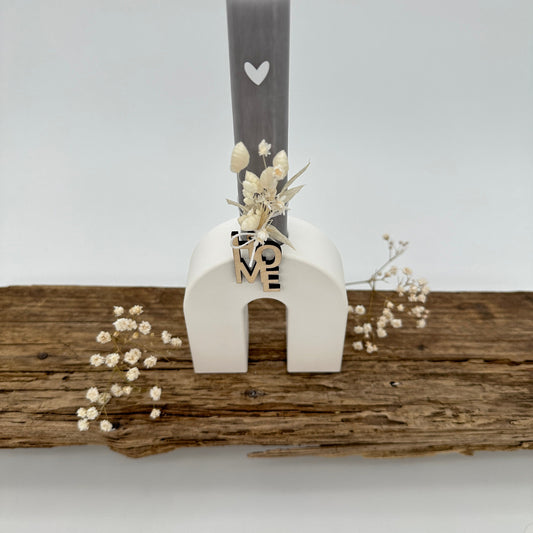 Kerzenhalter U Form für Stabkerzen klein