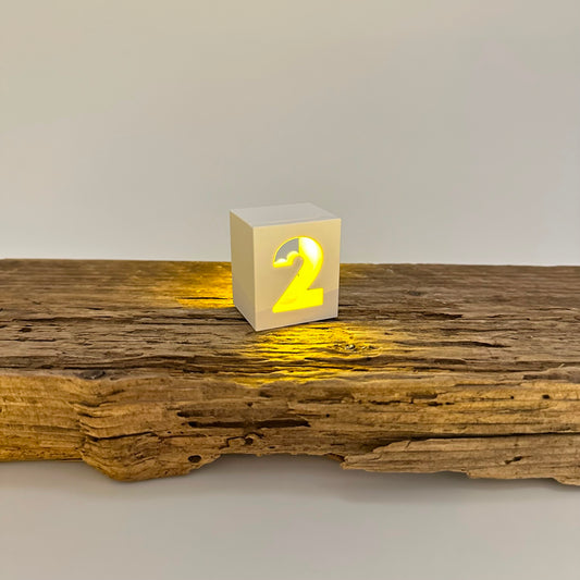 Grundform mit Zahlenplatte für Ballonlicht