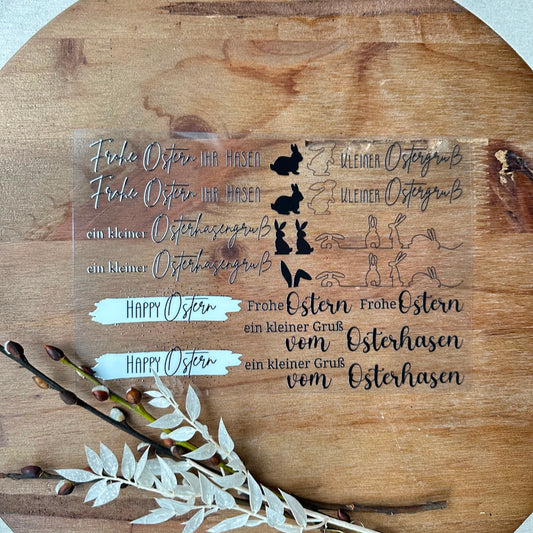 Osterhäschen Edition für Klötzchen A5 Bogen