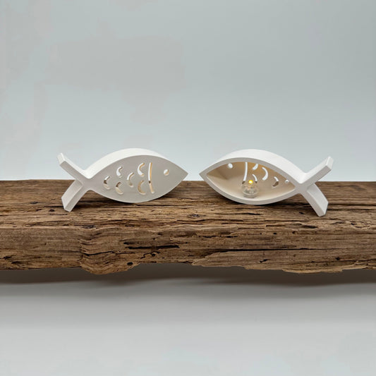 Fisch mit Schuppen Ballonlichthalter