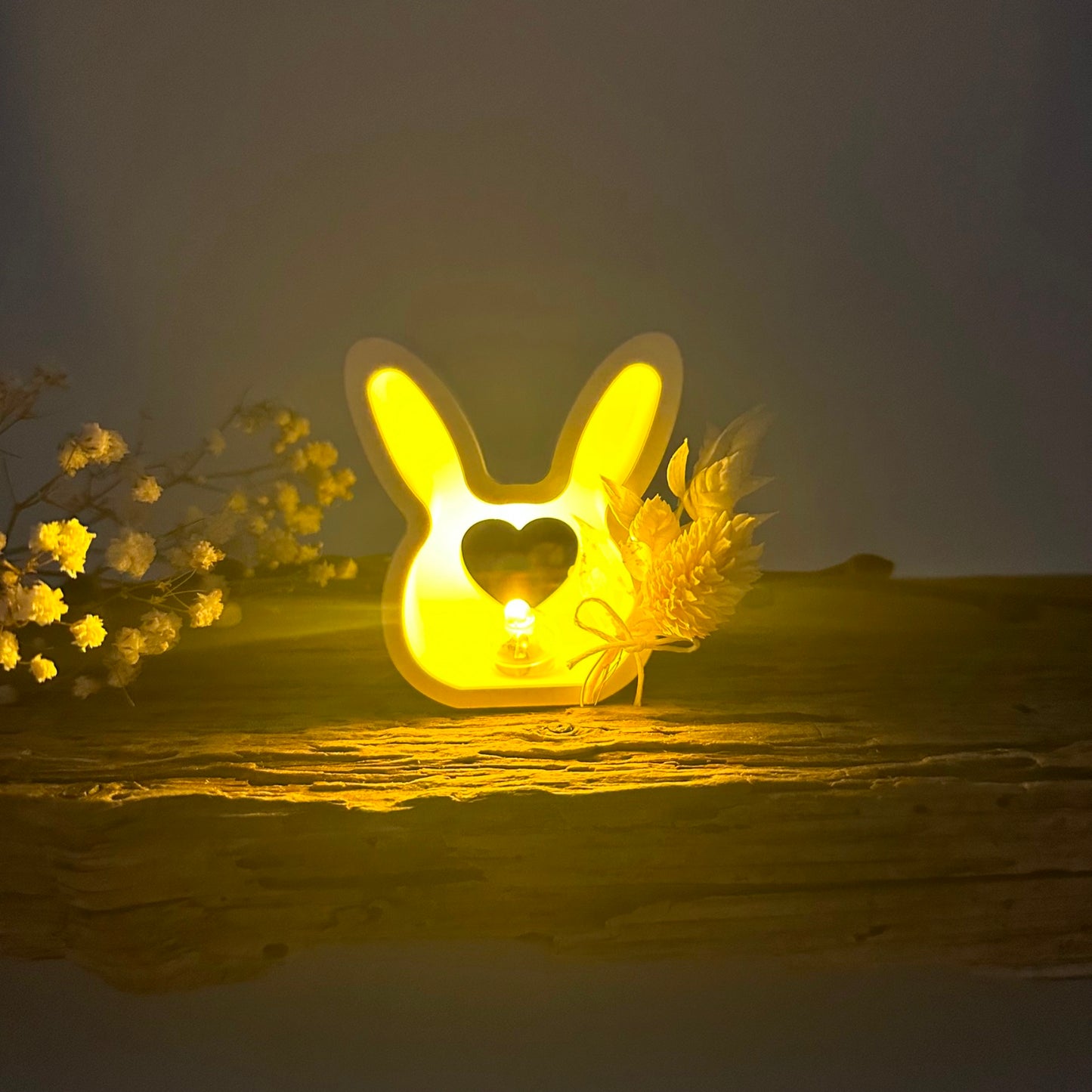 Hase mit Herz für Ballonlicht