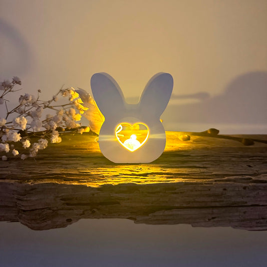 Hase mit Herz für Ballonlicht